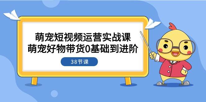 图片[1]-萌宠·短视频运营实战课：萌宠好物带货0基础到进阶（38节课）-学习可以让转运(赢)的资源库-kyrzy.com